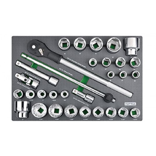 Тележка с инструментом (Pro-Plus) 8 секций 448ед. серая TOPTUL GE-44803