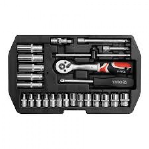 Наборы торцевых головок 1/4" 25пр.XS YATO YT-14461