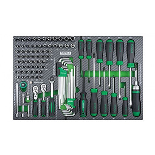 Тележка с инструментом (Pro-Plus) 8 секций 448ед. серая TOPTUL GE-44803