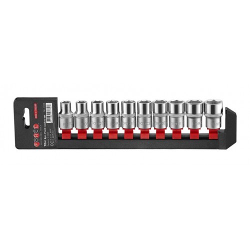 Набор головок 1/2" 6-граней 10 пр. (10-19 мм)