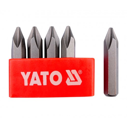 Набір біт PH2 для ударної викрутки 5/16" 5 штук YATO YT-2810 