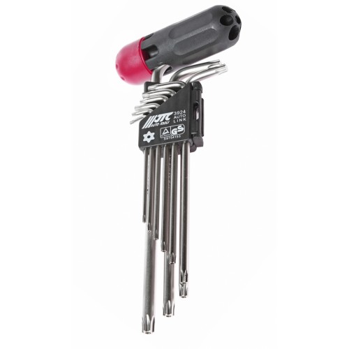 Набір ключів TORX з отвором T10H-T50H 9од. подовж.