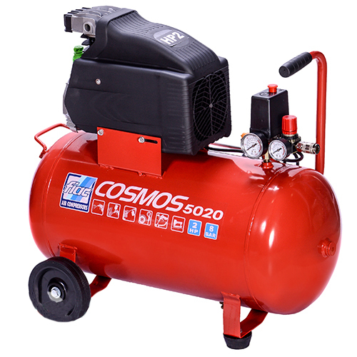 Компрессор поршневой Vрес=50л COSMOS 5020 220V CE ROSSO FIAC 9995270000