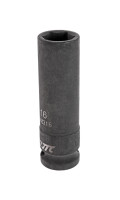 Головка ударная глубокая 1/2" 6гр.16мм  L 82мм 448216 JTC