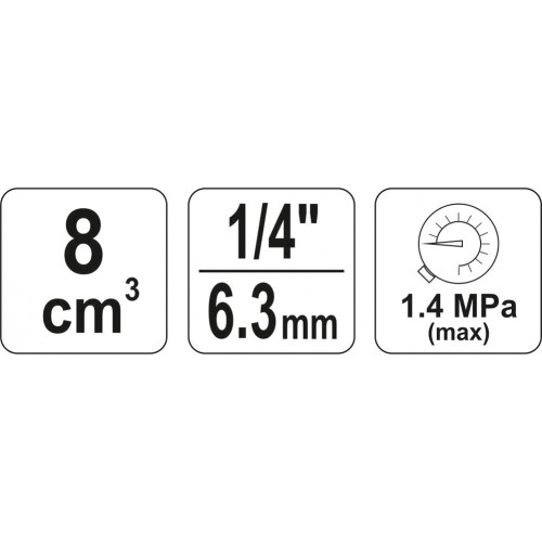 Фильтр-сепаратор воды 1/4 ", рабочее давление: 10 бар YT-2380 YATO