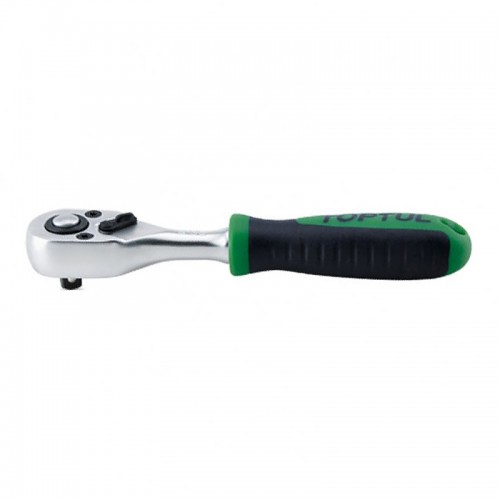 Трещотка 1/4" 36 зубцов (пластиковая масло-бензостойкая ручка) TOPTUL S135