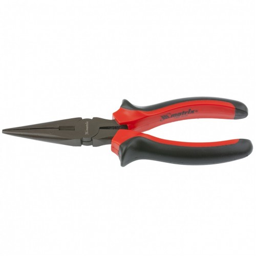 Длинногубцы прямые Black Nickel, 160 мм, двухкомпонентные рукоятки MATRIX 17158