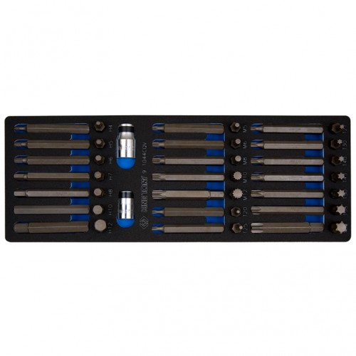 Набор вставок (бит) 10 мм, TORX, SPLINE, HEX KING TONY 9-1044CQV