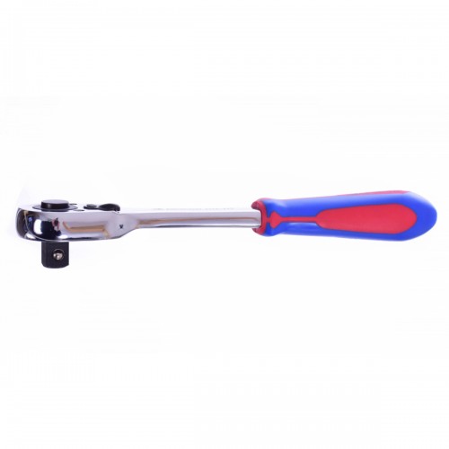 Ключ трещотка 1/2" 250мм (обрезиненная рукоятка) KING TONY 4766-10G
