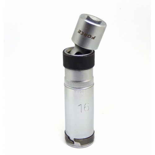 Головка свечная 3/8" шарнирная 16 мм, L=95 мм FORCE 807316B F