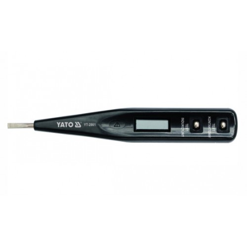 Тестер напряжения цифровой 12-250 вольт, lcd