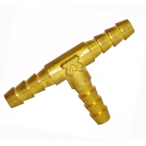 Тройник латунный елка 1/4" 6 мм
