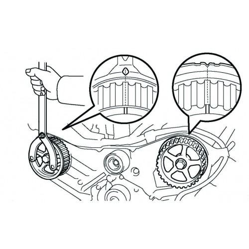 Приспособление для блокировки шкивов TOYOTA