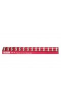 Держатель для головок (планка магнитная) 1/4" х 240 мм х 14 шт. TOPTUL PBKB2R2414