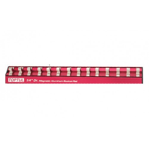 Держатель для головок (планка магнитная) 1/4" х 240 мм х 14 шт. TOPTUL PBKB2R2414