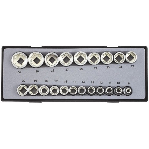 Набор головок 1/2" 6-гранных 21 пр. FORCE T4212 F