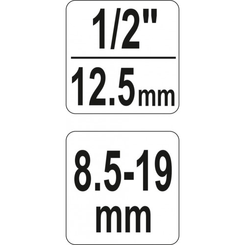 Шпильковерт універсальний. квадрат - 1/2", 8,5-19мм