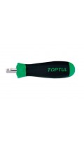 Вороток-отвертка 1/4" 135мм (резиновая ручка)  TOPTUL CAIP0814