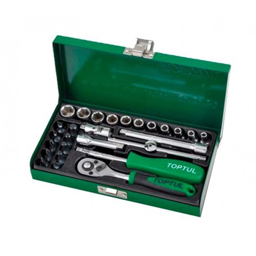 Набор инструмента 1/4" 27ед. TOPTUL GCAD2701
