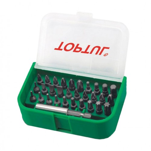 Набор бит 1/4" SL;PH;PZ;TORX;HEX +магнитный держатель 31ед. TOPTUL GAAW3101