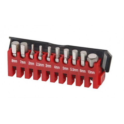 Набор насадок 1/4" HEX 10 ед.