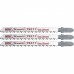 Полотна для электролобзика по дереву, 3 шт, T101BF, 75 x 2,5 мм, Bimetal MATRIX PROFESSIONAL 78211