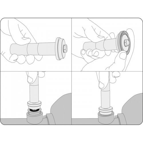 Набор для установки подшипников и сальников диаметры 40-81 мм, 10 шт. YATO YT-0638