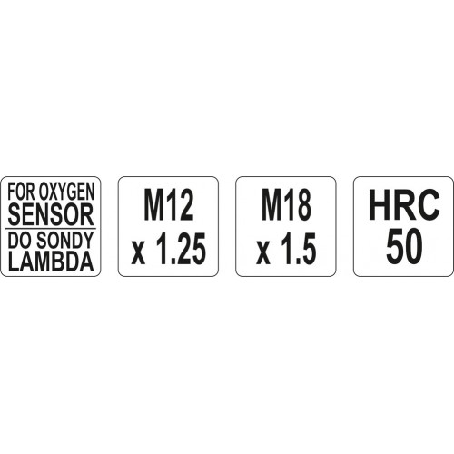 Набор для ремонта резьбы лямбда-зонда: m12x1,25; m18x1,5