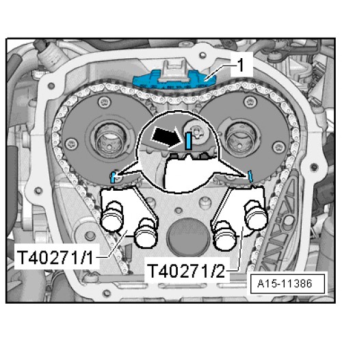 Набор приспособлений для установки ГРМ VAG (1.8/2.0 FSI & TSI) 8 пр. FORCE 908g18 F