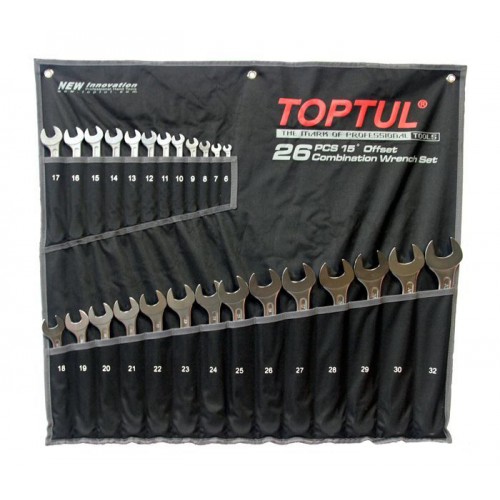 Набор ключей комбинированных 26 шт. 6-32 "Super-Torque" TOPTUL GPAW2601