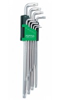 Набір Г-обр. ключів TORX T10-T50 9од. Супердовгих TOPTUL GAAL0923