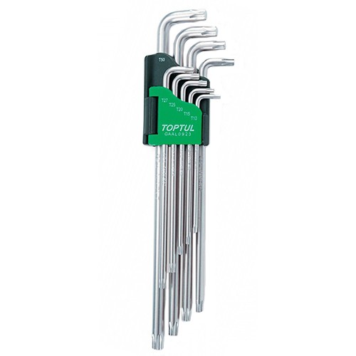 Набор Г-обр. ключей TORX T10-T50 9ед. Супердлинных TOPTUL GAAL0923