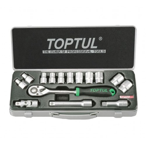 Набор инструмента 1/2" 15ед. (6-гр.) TOPTUL GCAD1502