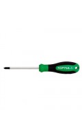 Отвертка крестовая  PH2 x 100mm  Anti-Slip TOPTUL FBAD0210