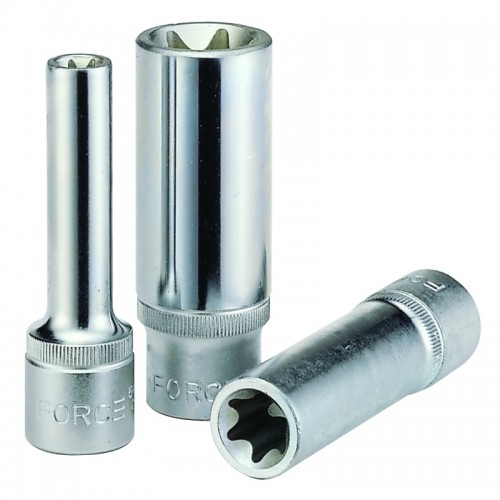 Головки торцевые глубокие TORX E-тип 3/8" FORCE