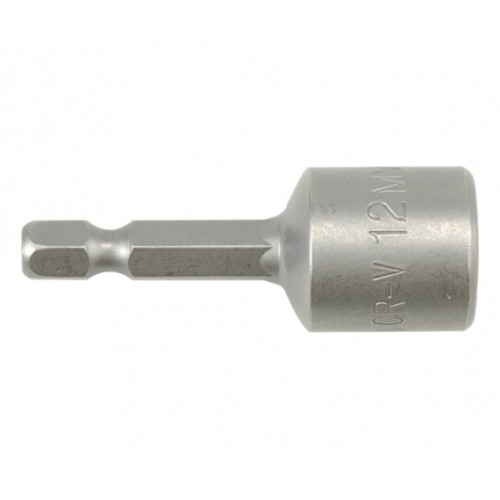 Магнитная шестигранная торцевая насадка 1/4" 12 мм L=48 мм