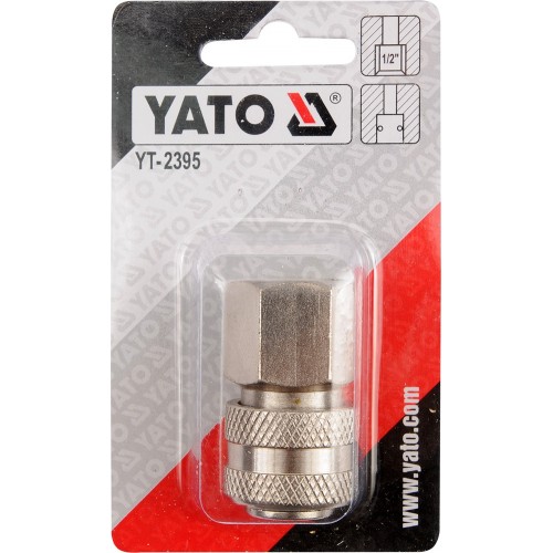 Швидкодійство. муфта з внут. різьбленням 1/2" YATO YT-2395