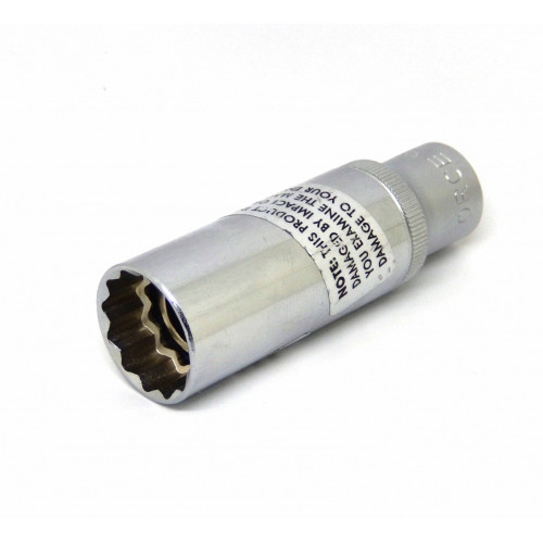 Головка свечная 3/8" магнитная 12граней, 18 мм, L=70 мм FORCE 807318M F