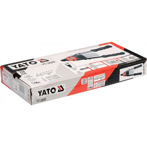 Заклепочник силовой двуручный, 3.2, 4.0,4.8, 6.0, 6.4. YATO YT-3609