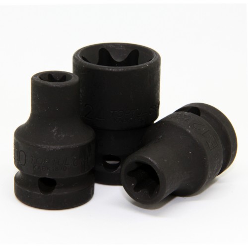 Головки ударные 1/2" с внутренним профилем TORX TOPTUL KABK1610 Series