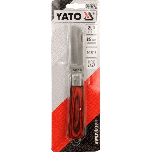 Нож складной, длина: 200мм YATO YT-7600