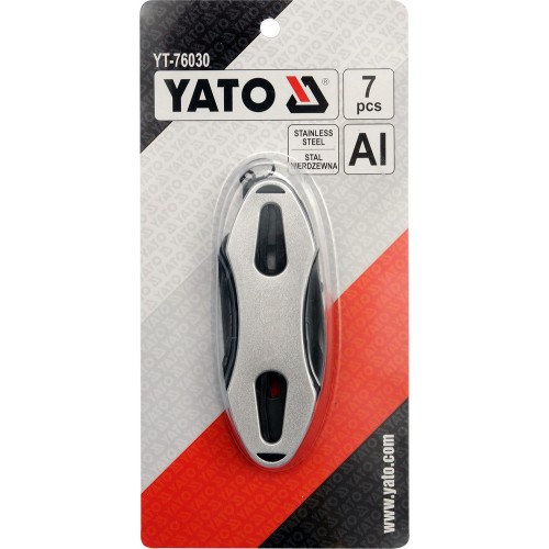 Нож универсальный складной, multitool YATO YT-76030