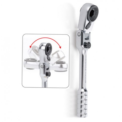 Трещотка 1/4" мини 60 зубцов с шарниром (исп. с FTDF0810) TOPTUL CHEV0811