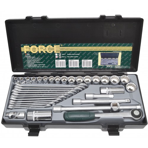 Набор инструмента 3/8" 12гран. 36ед. FORCE 3361-9 F