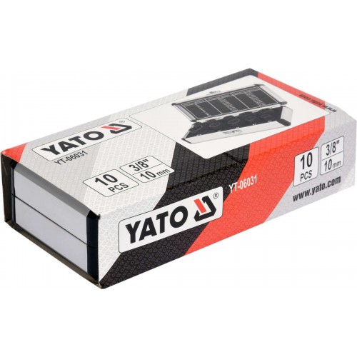 Набор головок 3/8" 9-19мм для поврежденных граней винтов и гаек YATO YT-06031 YATO