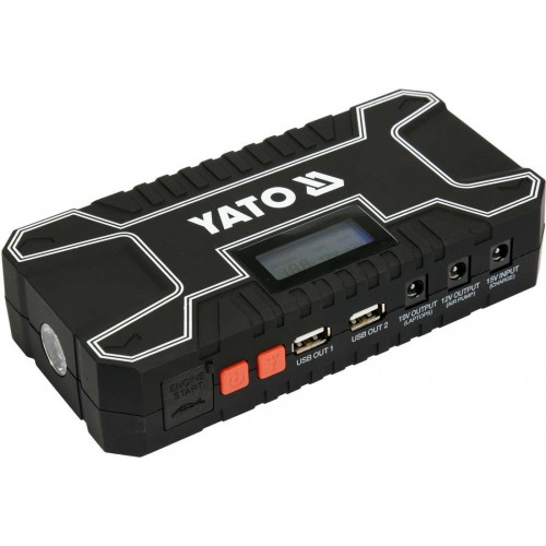 Пусковий пристрій LI-POL YATO: 12000 м/год, 300/500 А, живлення USB: 5В, 2А YT-83082 YATO