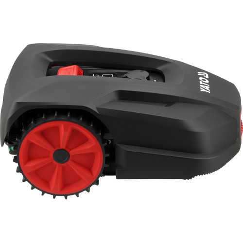 Газонокосарка робот акумуляторна YATO Li-Ion 20 В 5 А·год, площа до 1000 м², ширина покосу 18 см, висота 20-60 мм YT-852093