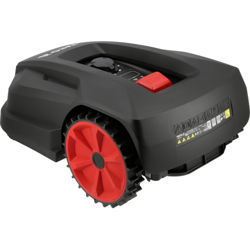 Газонокосарка робот акумуляторна YATO Li-Ion 20 В 2 А·год, площа до 500 м², ширина покосу 18 см, висота 20-60 мм YT-852091