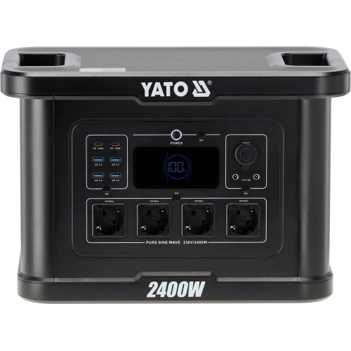 Портативная электростанция YATO LiFePO4 4500 Вт, 2232 Вт·ч 230V AC / USB YT-83095