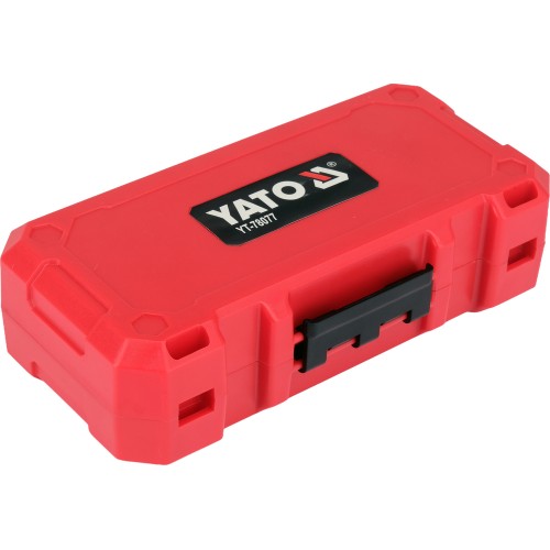 Набор ударных бит YATO PH, PZ, SQ, Torx, SL, HEX, магнитные насадки и держатель 1/4", 68 предметов YT-78077